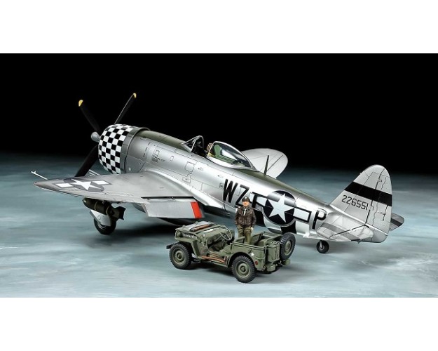1/48 P-47D Bubbletop & jeep 4x4 LV