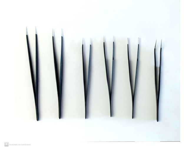 JUEGO DE 6 PINZAS ANTIESTÁTICAS