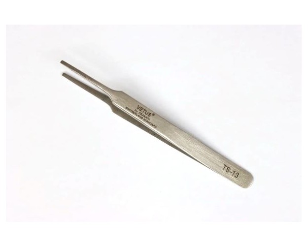 PINZA DE PUNTA PLANA Y REDONDEADA DE 115mm TS-13