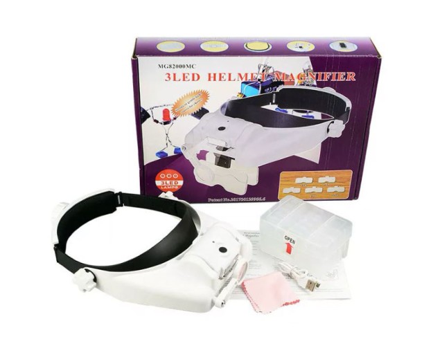 VINCHA CON LUPA E ILUMINACIÓN LED