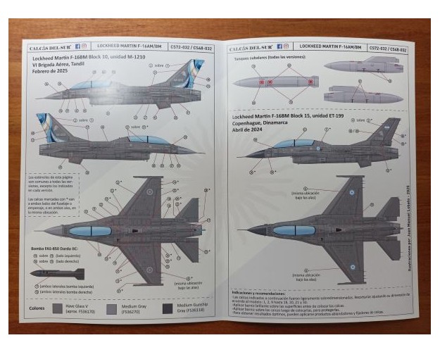 LOCKHEED MARTIN F-16AM/BM FUERZA AÉREA ARGENTINA - 1/48