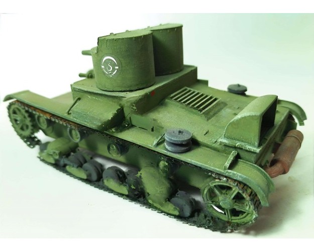 T-26A VEHÍCULO LIGERO SOVIÉTICO DE DOBLE TORRETA