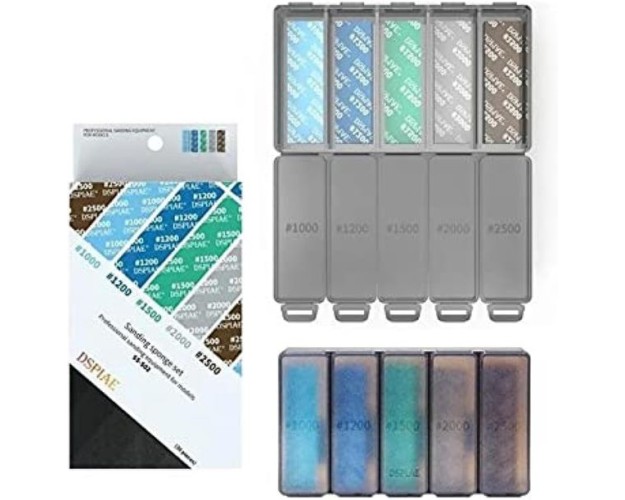 JUEGO PROFESIONAL DE LIJAS EN ESPONJA PARA MAQUETAS - #1000 #1200 #1500 #2000 #2500