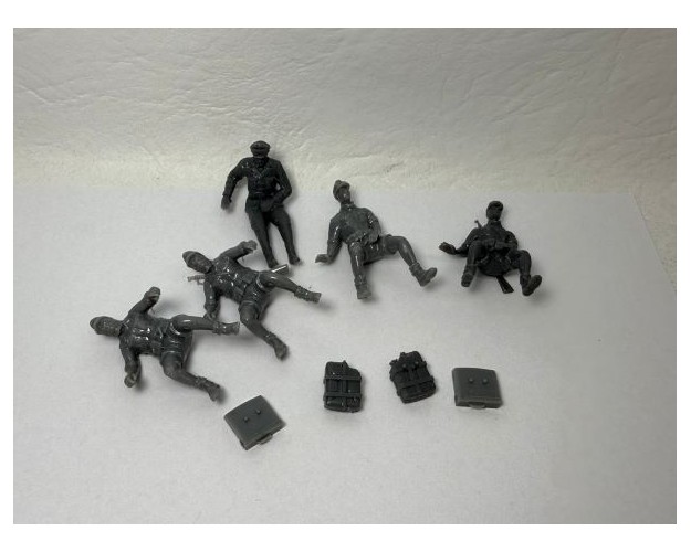 Tripulación alemana de Sidecar R.75 (5 figuras)