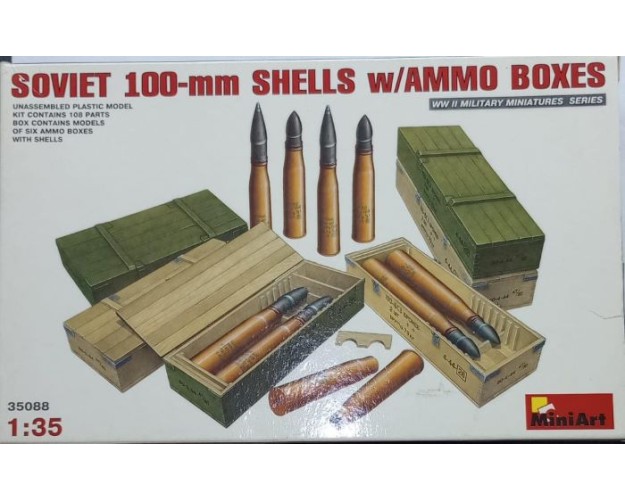 Soviet 100mm Shells w/ Ammo Boxes