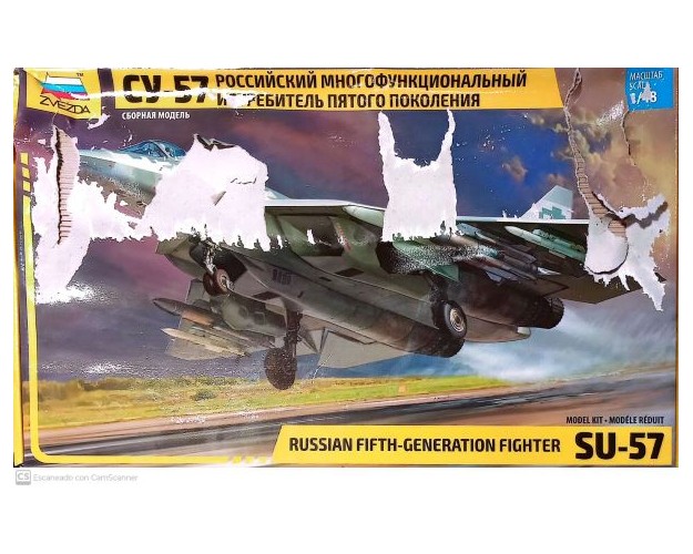 RUSSIAN FIFTH-GENERATION FIGHTER SU-57 - OFERTA POR CAJA DAÑADA