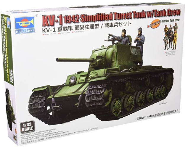 KV-1 1942 SIMPLIFIED TURRET TANK W/TANK CREW