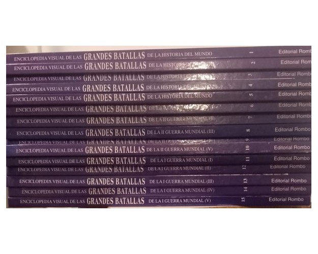 ENCICLOPEDIA VISUAL DE LAS GRANDES BATALLAS DE LA HISTORIA DEL MUNDO - 15 TOMOS