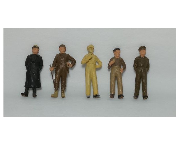 LOTE 5 JERARCAS DE LA IIGM 1/35 - SEMITERMINADAS