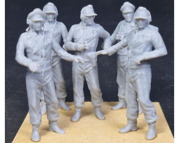Tripulación alemana de tanques (5 figuras)