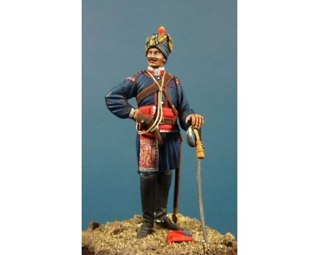 OFICIAL BRITÁNICO DEL 13º DE LANCEROS DE BENGALA DE EGIPTO 1882