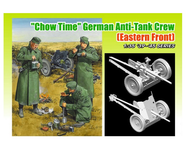 "CHOW TIME" GERMAN ANTI-TANK CREW w/3.7cm Pak36/37 (EASTERN FRONT)
