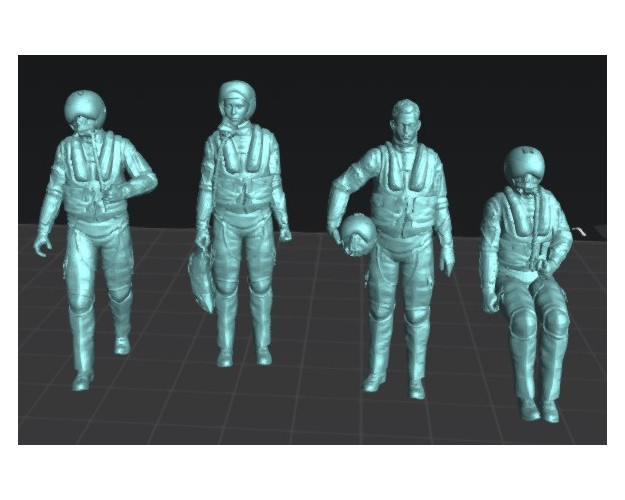 Pilotos de F16 (set.1). 4 figuras