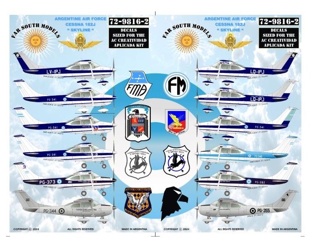 ARGENTINE AIR FORCE CESSNA 182J "SKYLINE"