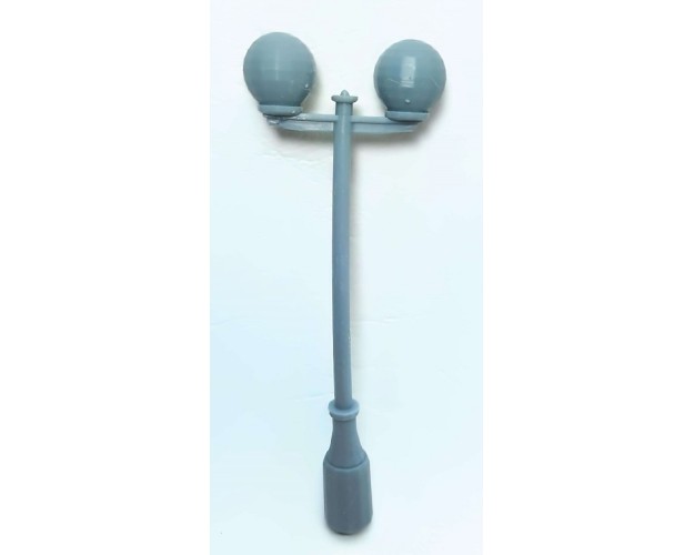 Farola redonda doble