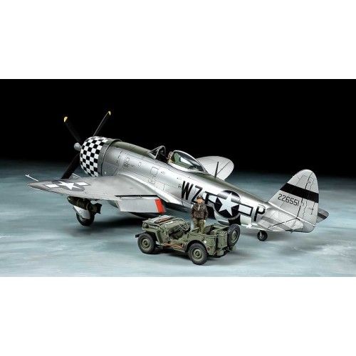 1/48 P-47D Bubbletop & jeep 4x4 LV