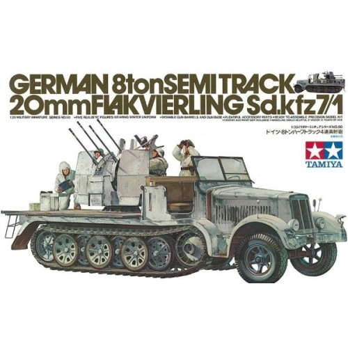 GERMAN 8ton SEMI TRACK 20mm FLAKVIERLING Sd.Kfz. 7/1
