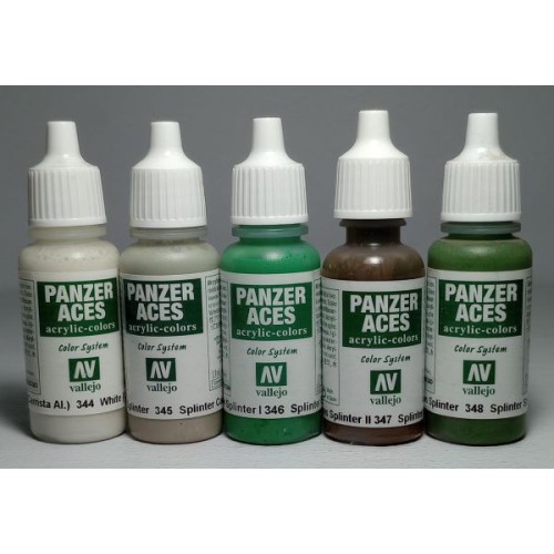 PANZER ACES - SET 5 COLORES - ESQUEMA SPLINTER