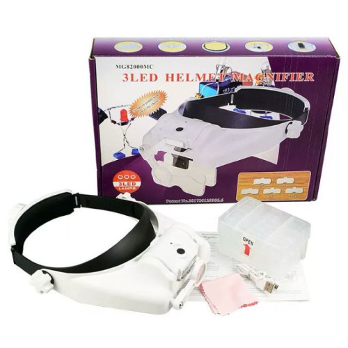 VINCHA CON LUPA E ILUMINACIÓN LED