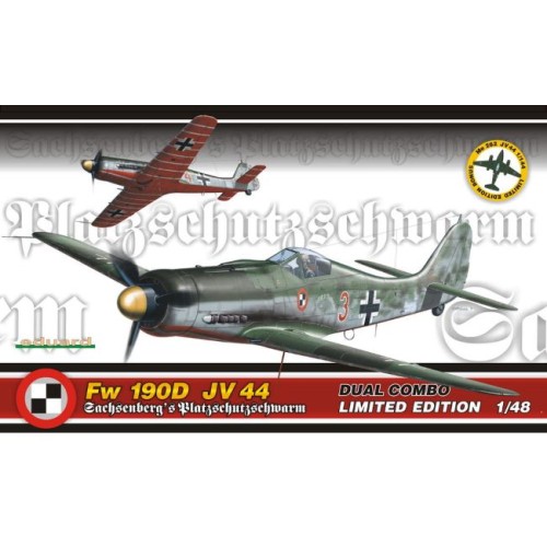 DUAL COMBO - FW 190D JV44 - LIMITED EDITION: 2 KITS + 1 KIT ME-262 1/144 EXTRA