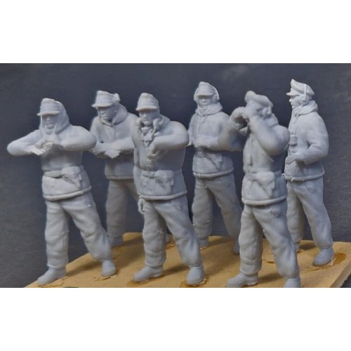 Tripulación alemana de tanques - Invierno (6 figuras) Set 1