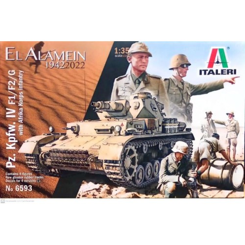 EL ALAMEIN 1942-2022 - PZ.KPFW.IV F1/F2/G with AFRIKAKORPS INFANTRY