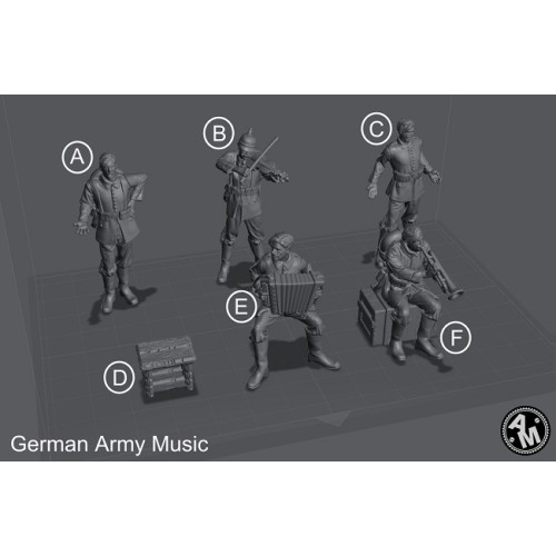 WWI Alemanes - Músicos (5 figuras)