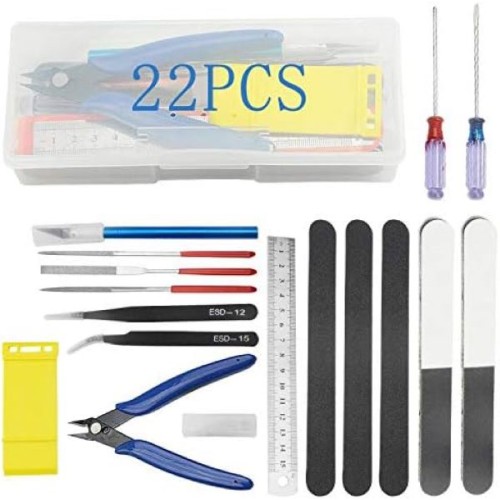 CAJA DE HERRAMIENTAS PARA MODELISMO - 22 PIEZAS