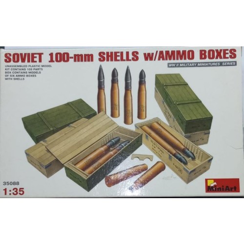 Soviet 100mm Shells w/ Ammo Boxes