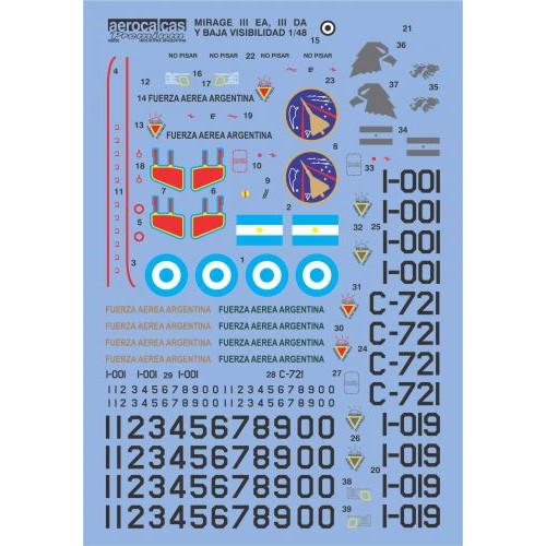 MIRAGE III EA, III DA y BAJA VISIBILIDAD (48008)