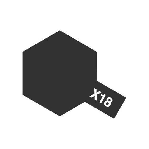 Acrylic Mini X-18 Semi Gloss Black- 10ml
