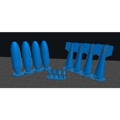 Set de Bombas MK-17 500lbs con espoletas