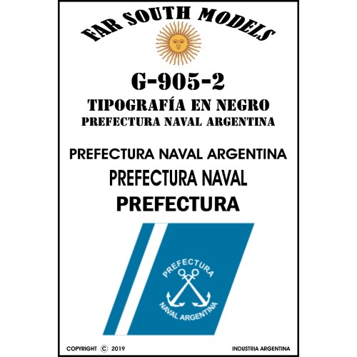 PREFECTURA - Tipografia en Negro