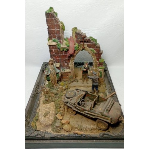 Diorama: Schwimmwagen y ruinas