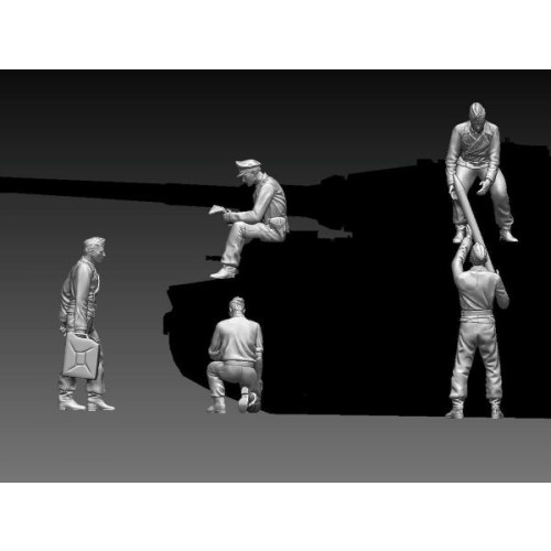 Tripulación de King Tiger (5 figuras)