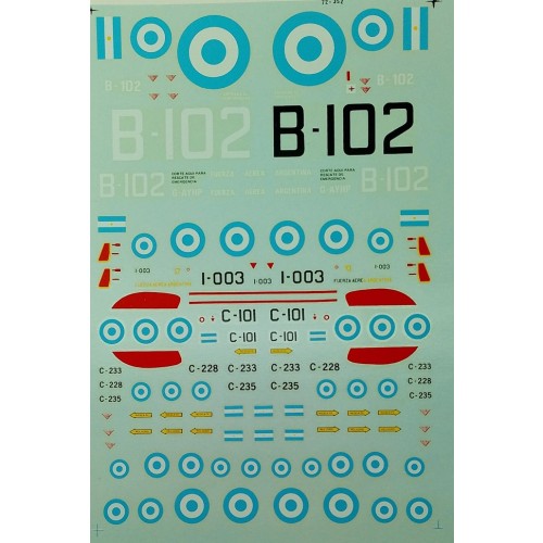 ARGENTINA AIR FORCE - A-4B, MIRAGE, CANBERRA & F86