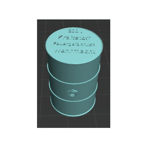 Tambor 200 litros "Wehrmacht" (x3) - 1/72