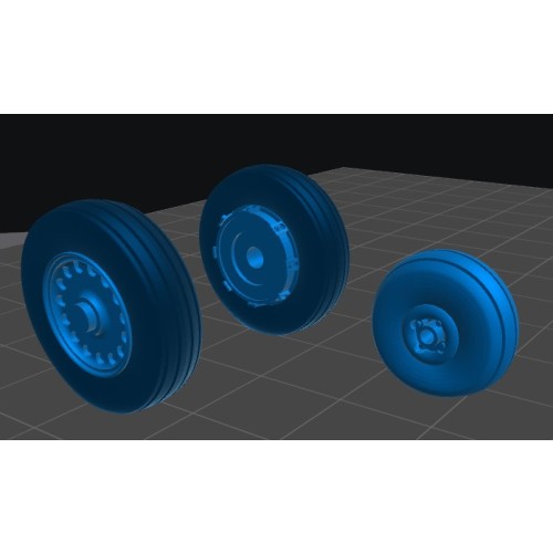 MIRAGE III/5: Ruedas p/Esci/Italeri/Eduard/Hobby Boss