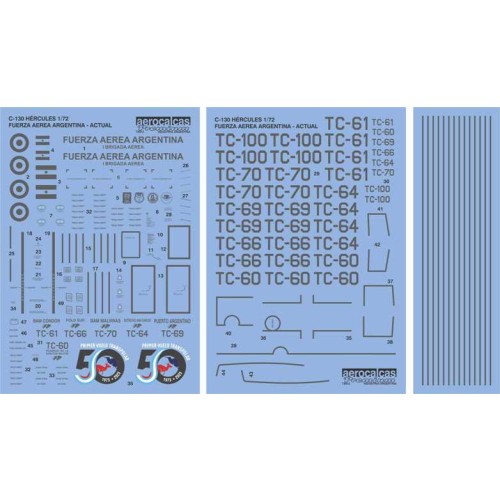 C-130 HERCULES 1/72 FUERZA AEREA ARGENTINA - ACTUAL (72012)