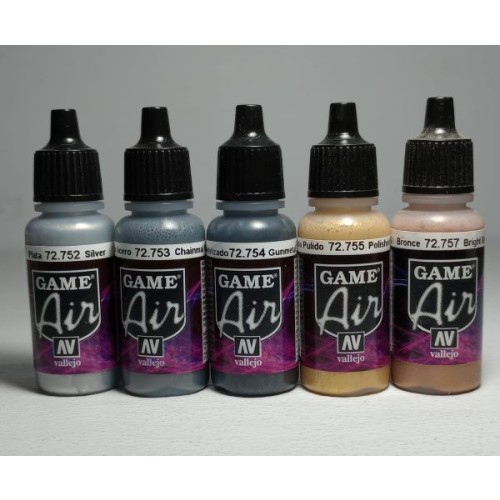 GAME AIR - SET 5 COLORES - METALIZADOS