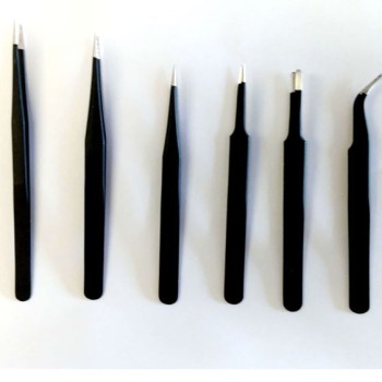 JUEGO DE 6 PINZAS ANTIESTÁTICAS