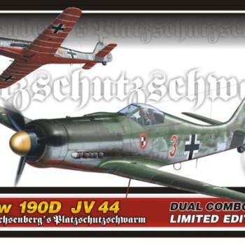 DUAL COMBO - FW 190D JV44 - LIMITED EDITION: 2 KITS + 1 KIT ME-262 1/144 EXTRA