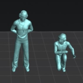 Crew cubierta de portaviones (set.2). 4 figuras