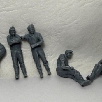 Tripulación canadiense de Sherman x 5