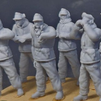 Tripulación alemana de tanques - Invierno (6 figuras) Set 1