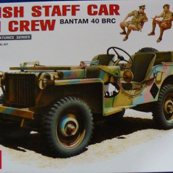 BRITISH STAFF CAR WITH CREW - BANTAM 40 BRC