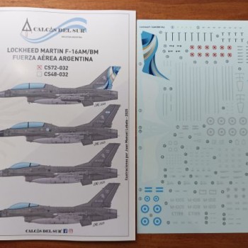 LOCKHEED MARTIN F-16AM/BM FUERZA AÉREA ARGENTINA - 1/72