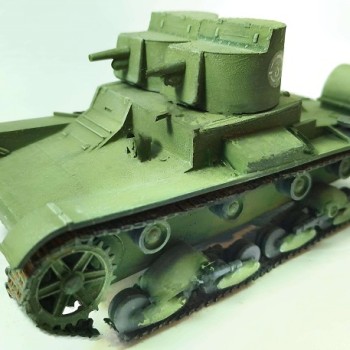 T-26A VEHÍCULO LIGERO SOVIÉTICO DE DOBLE TORRETA