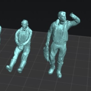 Pilotos WWII (set.2). 4 figuras