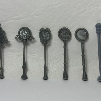 Set de relojes y farolas x 6